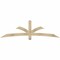 Ekena Millwork Davenport Rough Sawn Timber Gable Bracket, Douglas Fir, 84"W x 24"H x 2"D x 4"F, 7/12 Pitch GBW084X24X0204DAV00RDF - alternate 1